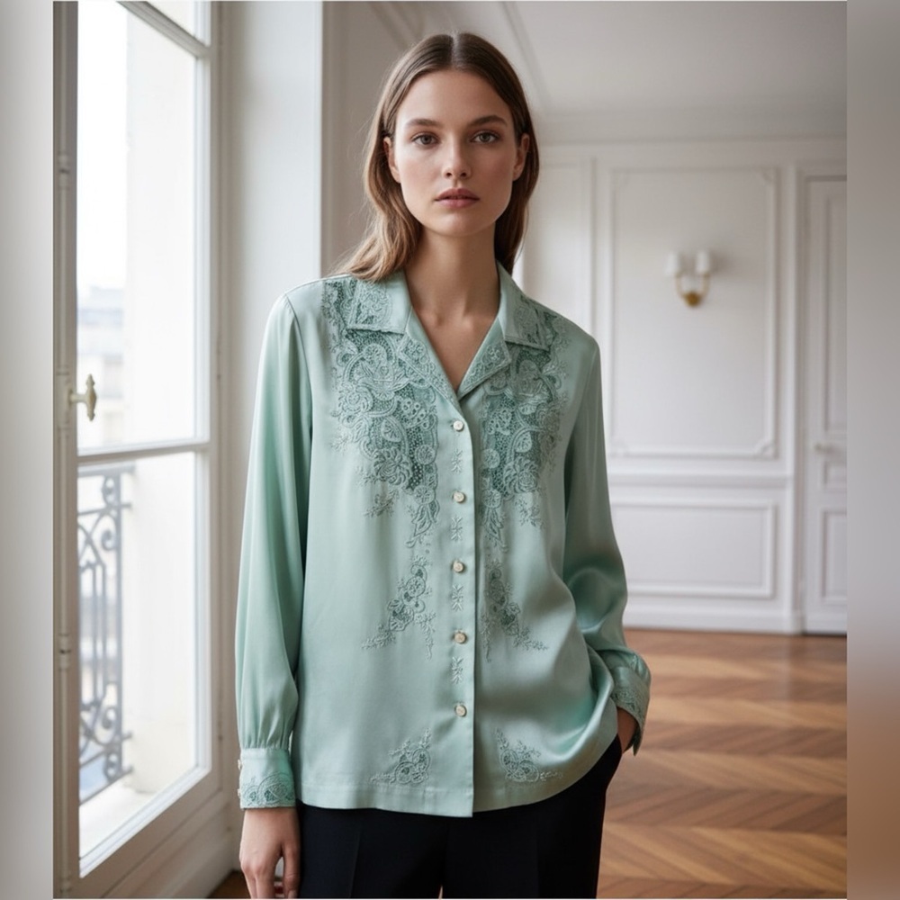 Pure silk blouse size 34